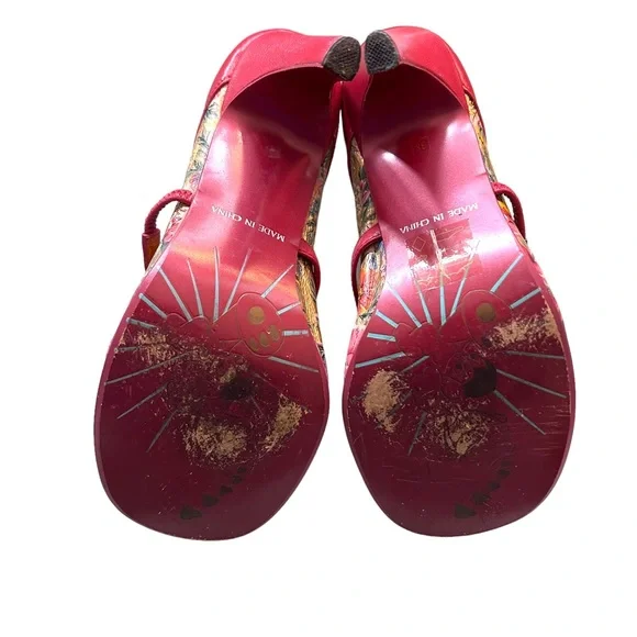 Irregular Choice Pink Floral Heels - Picture 4 of 7